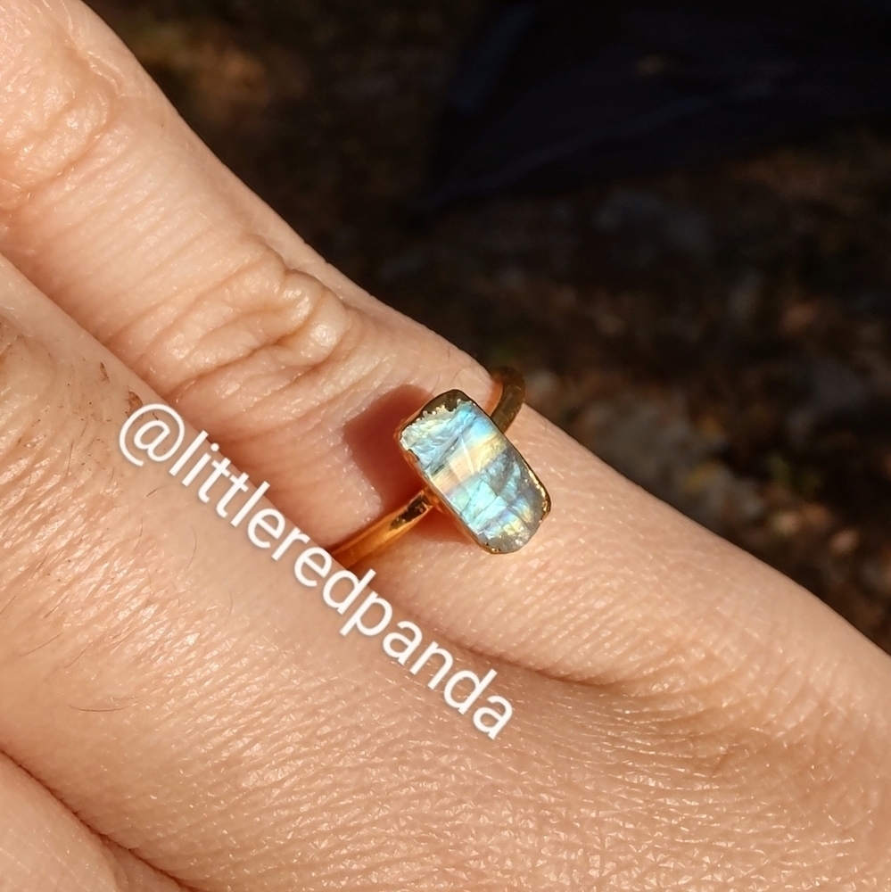 Moonstone adjustable ring - Picture 4 of 7